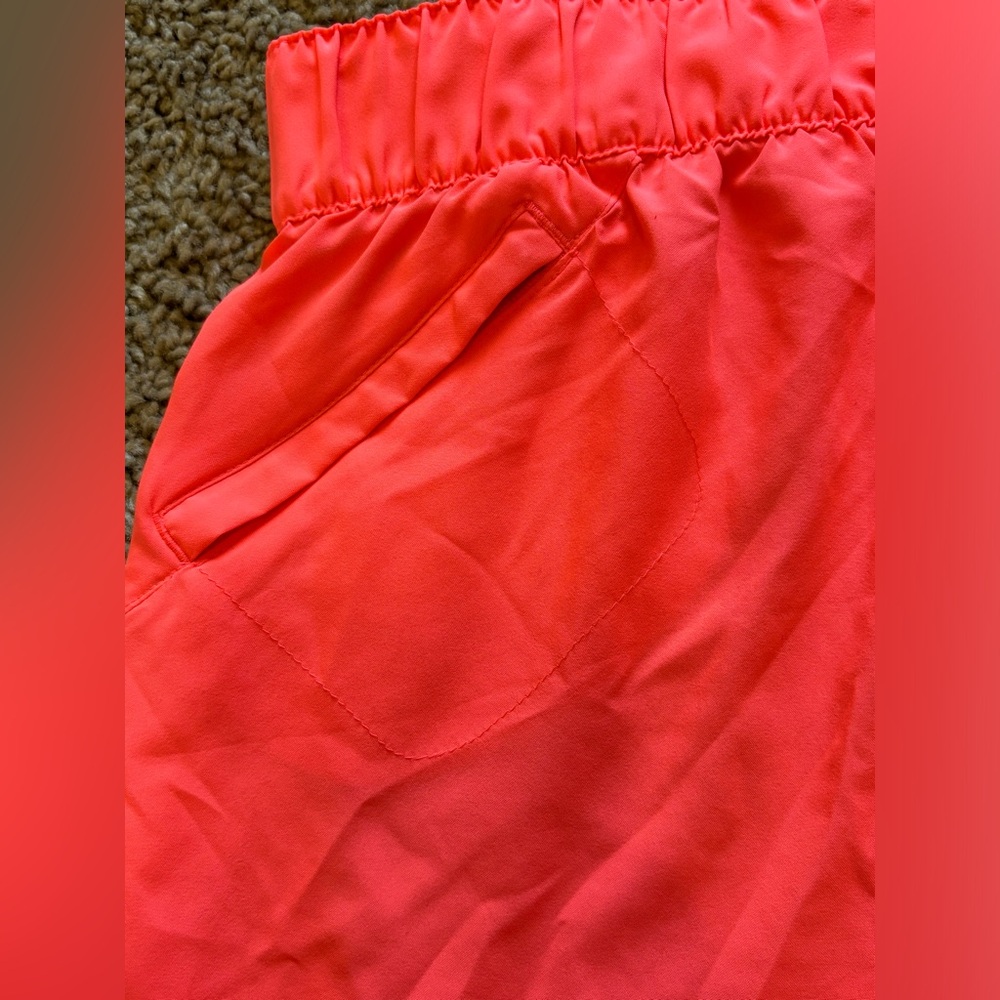 ADIDAS athletic shorts with inner liner | Size Medium | Bright coral - Picture 12 of 12